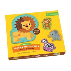 ZWIERZĄTKA Z DŻUNGLI puzzle sensoryczne dotykowe