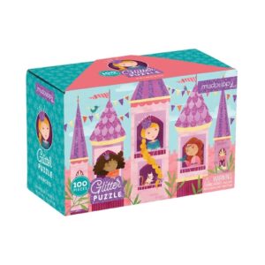 KSIĘŻNICZKI brokatowe puzzle tekturowe 100 el.