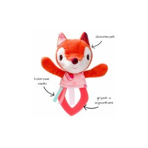 LISICA ALICE grzechotka z gryzakiem