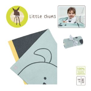 PIESEK muślinowy kocyk z bawełny organicznej 75x100cm Little Chums
