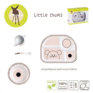 MYSZKA zestaw naczyń z melaminy Little Chums