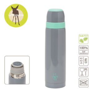 SZARY TERMOS stalowy 500 ml