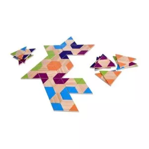 TRÓJKĄTY drewniane domino