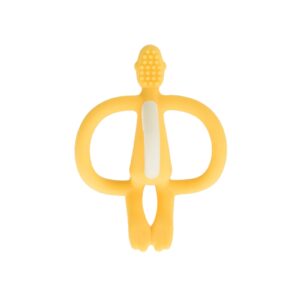 ŻÓŁTA MAŁPKA gryzak masujący ze szczoteczką