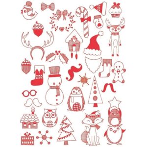 BOŻE NARODZENIE zestaw stempelków