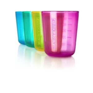 PIERWSZE KUBECZKI zestaw do nauki picia 4 kolory