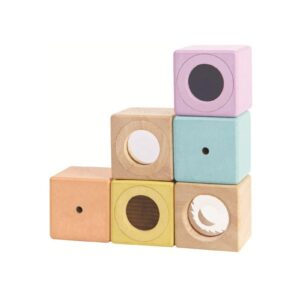 DREWNIANE KLOCKI interaktywne pastel