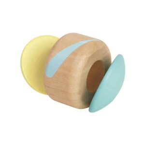 KLASZCZĄCY ROLLER drewniana pastelowa grzechotka