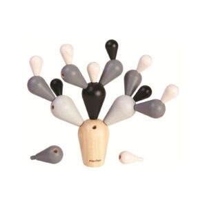 BALANSUJĄCY KAKTUS drewniana gra zręcznościowa pastel