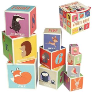 LEŚNE ZWIERZĄTKA piramida z pudełek