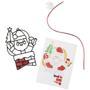 ŚWIĘTY MIKOŁAJ świąteczna ozdoba witrażyk