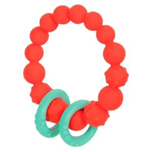 POMARAŃCZOWE KÓŁECZKO z pierścieniami silikonowy gryzak