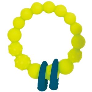 ZIELONE KÓŁECZKO z pierścieniami silikonowy gryzak