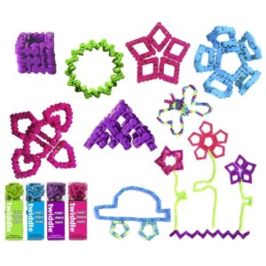 RÓŻOWE KLOCKI do łączenia 70 szt.