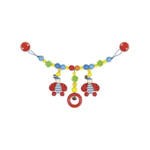 BIEDRONKI drewniana zawieszka do wózka