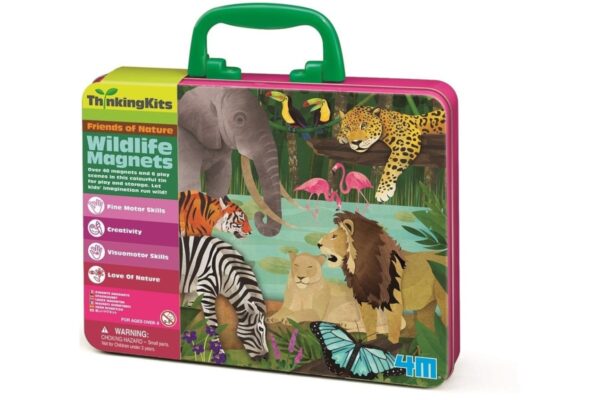 DZIKIE ZWIERZĘTA zestaw kreatywny z magnesami