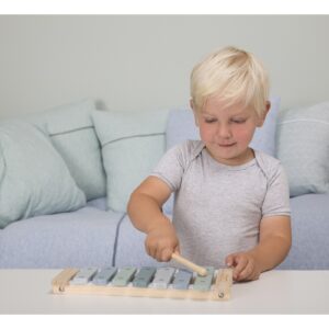 NIEBIESKIE CYMBAŁKI drewniany instrument