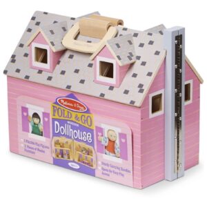 DREWNIANY DOMEK dla lalek 11 el.