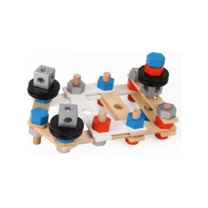 DREWNIANY ZESTAW KONSTRUKCYJNY 50 el. Brico