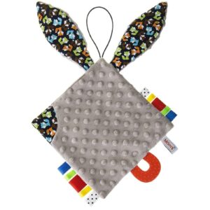 SZARY SZELEŚCIK z gryzakiem i metkami