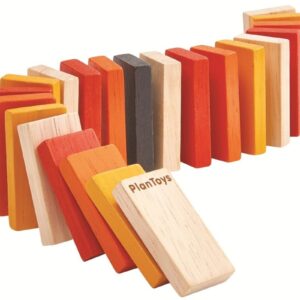 MINI DOMINO kolorowa drewniana gra