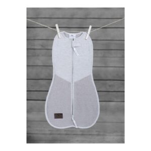 OTULACZ melanżowy szary First Step z czapeczką