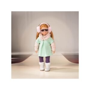 ZESTAW UBRANEK dla lalki 15 cm stylizacja z miętową tuniką Wonderfully Warm