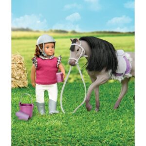 SZARY KOŃ dla lalki 15 cm Grey Andalusian Horse