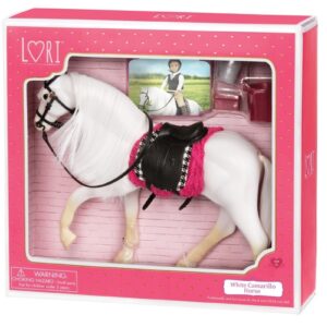 BIAŁY KOŃ dla lalki 15 cm White Camarillo Horse