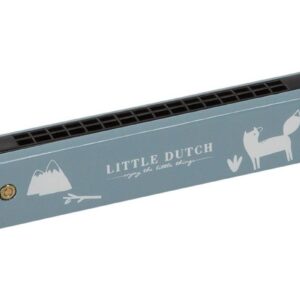 NIEBIESKA HARMONIJKA drewniany instrument