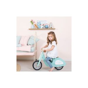 DREWNIANY SKUTER miętowy rowerek