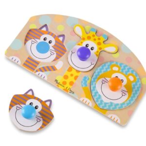 SAFARI drewniana układanka z uchwytami