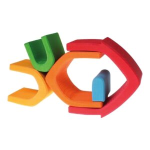 KOLOROWY DOMEK drewniane klocki 5 szt.