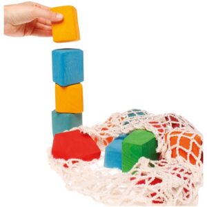 DREWNIANE KLOCKI zestaw od urodzenia 15 szt.