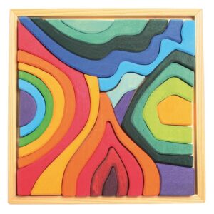 KSZTAŁTY drewniana układanka 23 el.