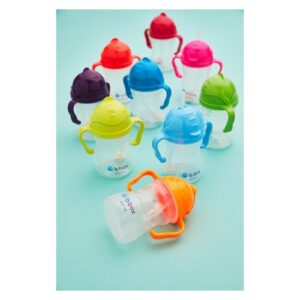 ZIELONY KUBEK niekapek ze słomką 240 ml