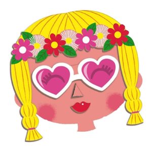 DZIEWCZYNKA śmieszne buzie magnetyczna układanka MAGNETIBOOK