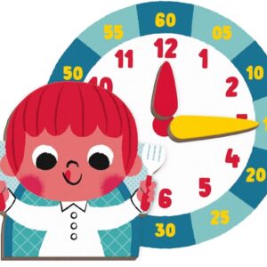 ZEGAR nauka czasu magnetyczna układanka MAGNETIBOOK