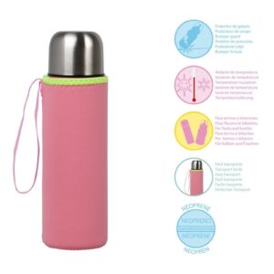 RÓŻOWE ETUI neopronowe na butelkę termos