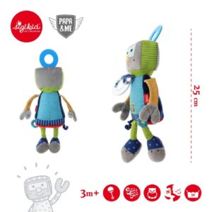 ROBOT przytulanka aktywizująca z gryzakiem Papa&Me