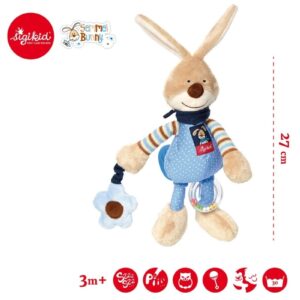 ZAJĄCZEK SEMMEL przytulanka aktywizująca z gryzakiem Pierwszy Przyjaciel