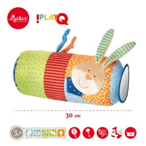 KOLOROWY WAŁECZEK aktywizująca grzechotka z lusterkiem PlayQ