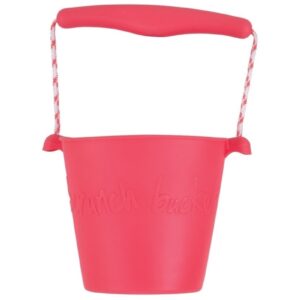 KORALOWE zwijane wiaderko silikonowe