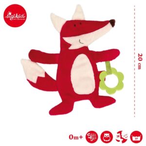 LISEK płaska przytulanka z gryzakiem Przytulaczek komforter