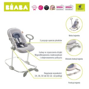 BLUE leżaczek dla Maluszka Bouncer Up&Down II
