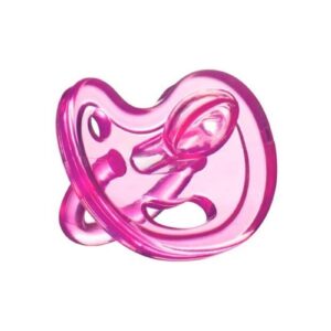 PINK anatomiczny smoczek uspokajający SiliMed 6m+ rozm. M