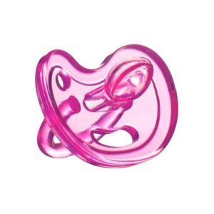 PINK anatomiczny smoczek uspokajający SiliMed 0m+ rozm. S