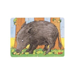 DZIK drewniane puzzle 24 el.