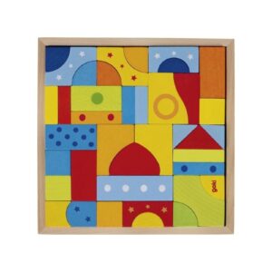 MOZAIKA drewniane klocki 39 el.