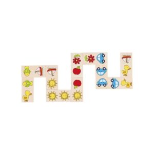 DOMINO drewniana gra 28 el.